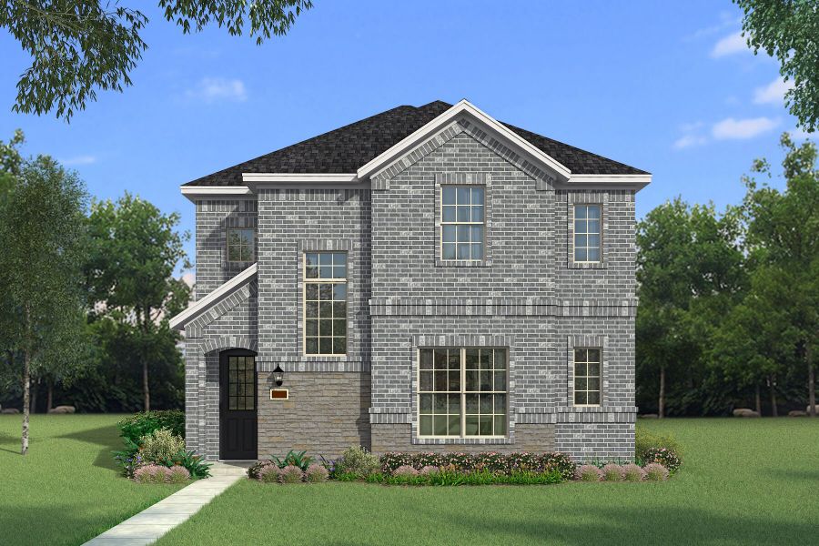 The Caddo - Traditional with Stone Elevation