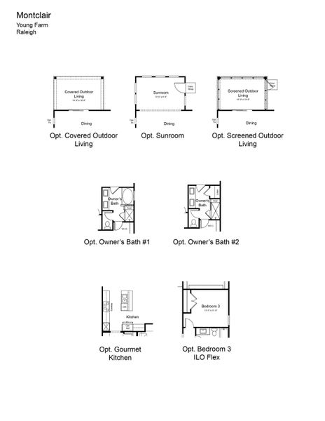 2D floor plan layout of this home in Young Farm, Apex, NC (Image 4). 2D floor plan layout of this home in Young Farm, Apex, NC (Image 4).