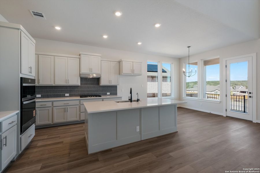 Furnished interior view inside a new home in Meyer Ranch, New Braunfels (Image 8).