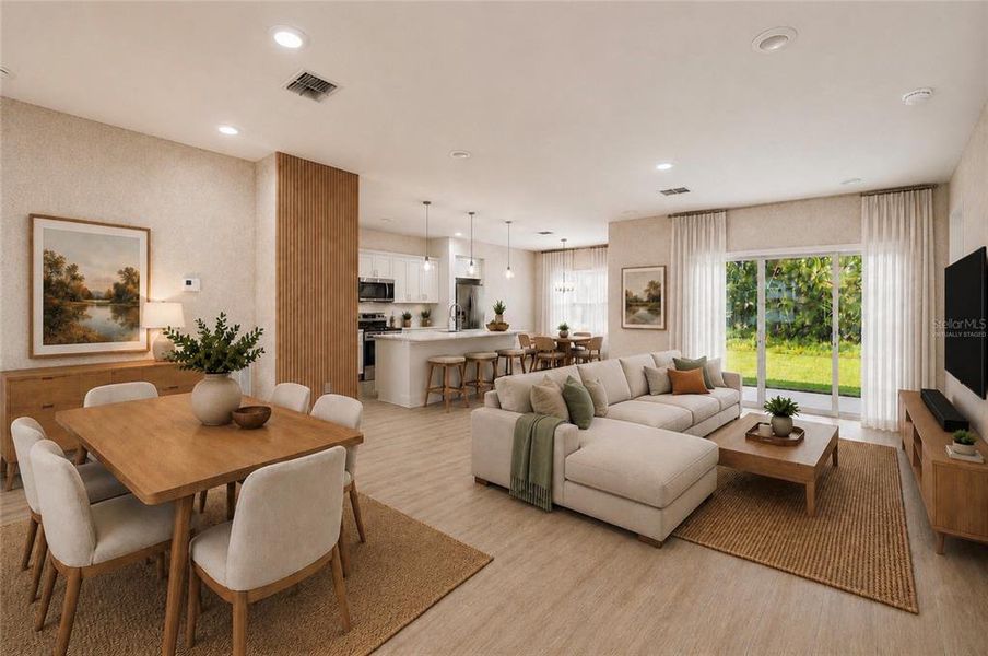 Furnished interior view inside a new home in , Ocala (Image 5).