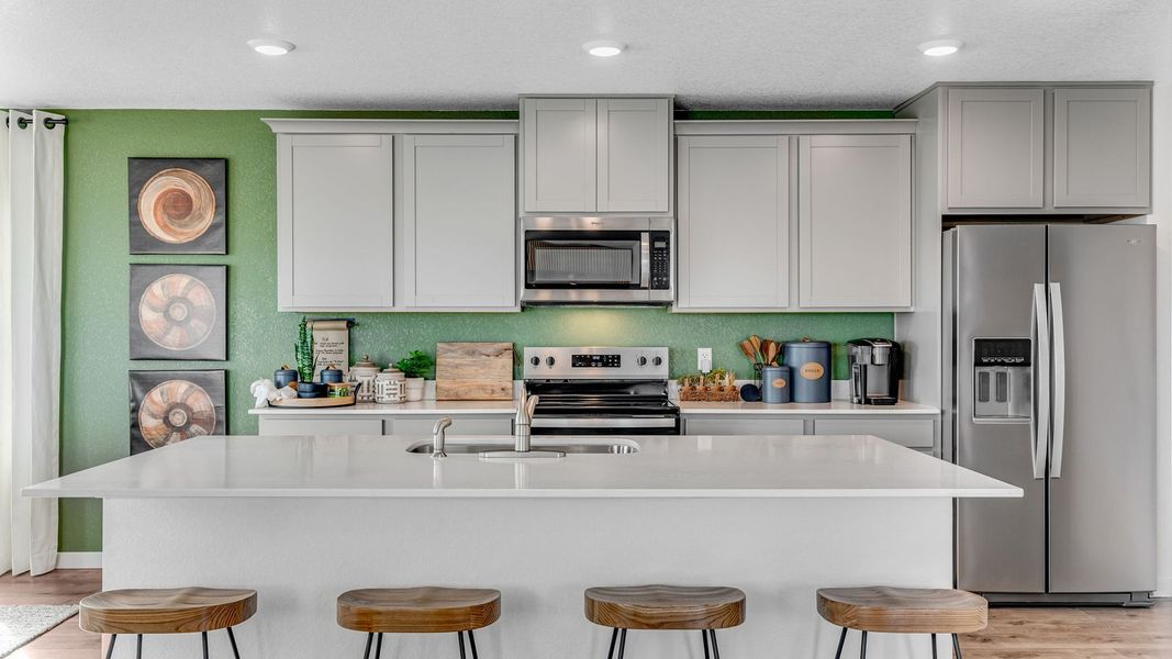 Furnished interior view inside a new home in Prairie Song, Windsor (Image 9).