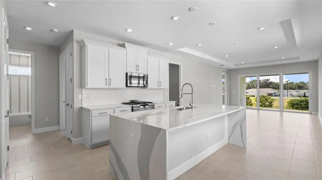 Furnished interior view inside a new home in Cresswind at Hammock Oaks, Lady Lake (Image 6).