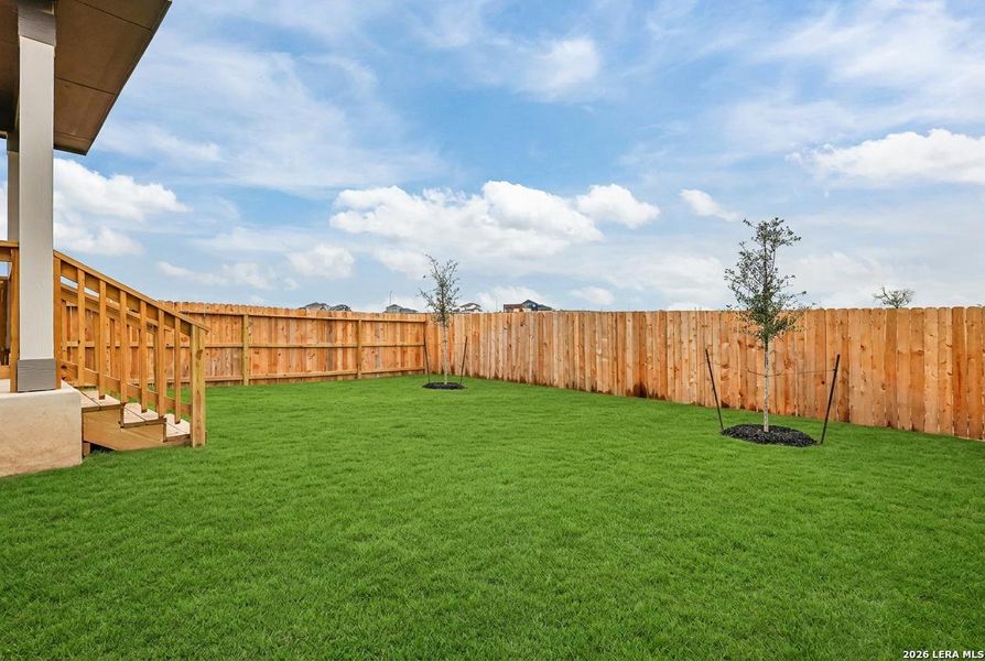 Exterior details and patio area of a home in Garden Grove, San Antonio (Image 3).