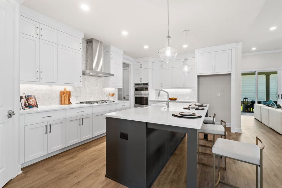 Representative furnished interior of a home built from the The Lassiter by The Providence Group in Promenade at Sawnee Village, Cumming (Image 7). Representative furnished interior of a home built from the The Lassiter by The Providence Group in Promenade at Sawnee Village, Cumming (Image 7).