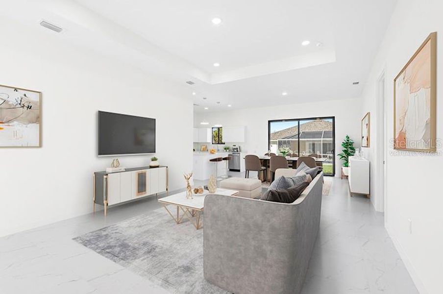 Furnished interior view inside a new home in , Cape Coral (Image 8).