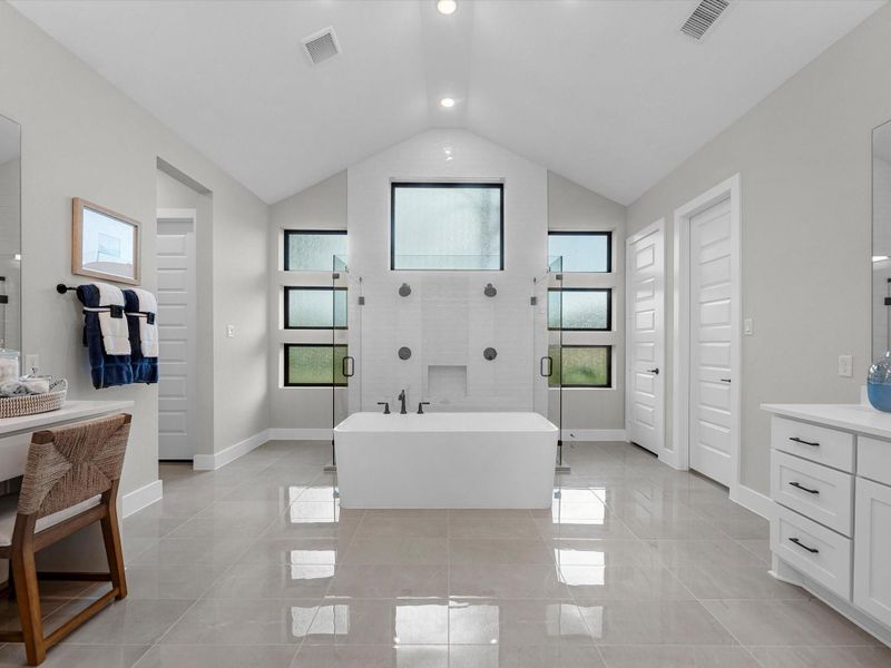 Furnished interior view inside a new home in , Fulshear (Image 28).