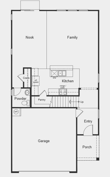 Image 16 representing the Plan 2328 Modeled by KB Home in Bellina, York, SC.