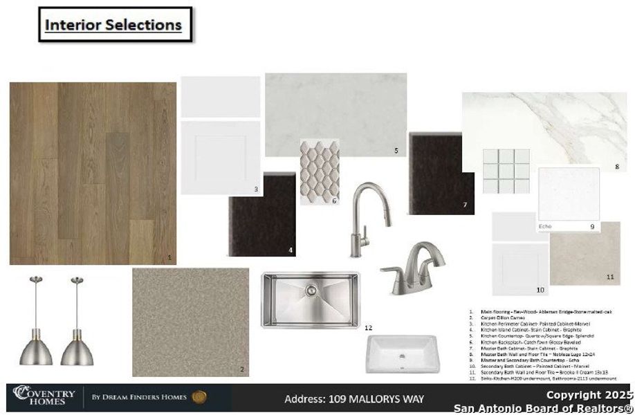 Sample of building materials used in homes in Megan's Landing 50', Castroville (Image 4).