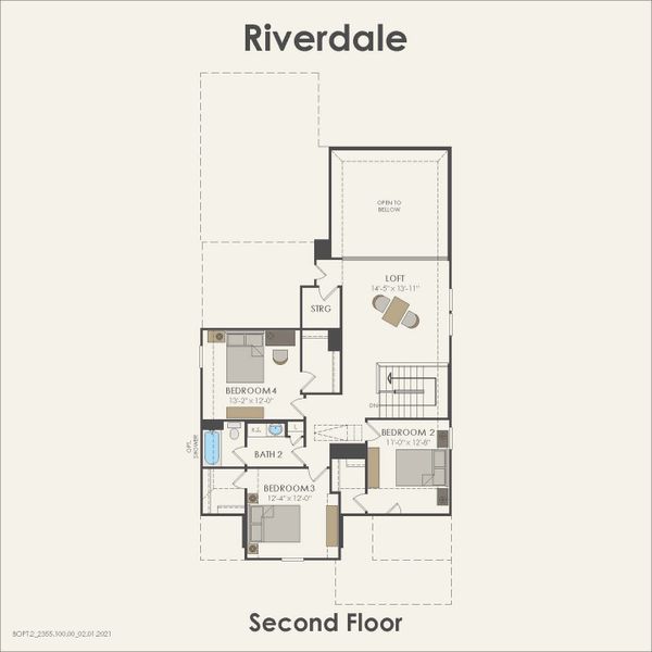 2D floor plan layout for the Riverdale by Pulte Homes in Katy Court, Katy, TX (Image 3). 2D floor plan layout for the Riverdale by Pulte Homes in Katy Court, Katy, TX (Image 3).