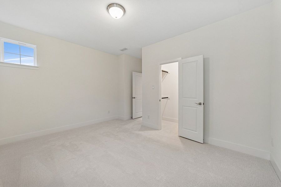 Representative unfurnished interior of a home built from the Riseley by Landon Homes in Fields - East Village, Frisco (Image 24). Representative unfurnished interior of a home built from the Riseley by Landon Homes in Fields - East Village, Frisco (Image 24).
