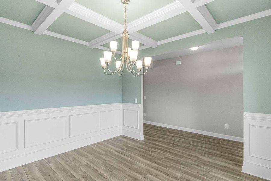 Representative unfurnished interior of a home built from the Pamlico by Caviness & Cates Communities in Bartlett Manor, Youngsville (Image 46).