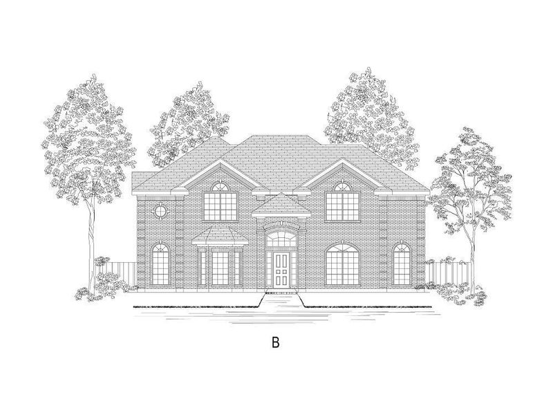 Representative rendering of the exterior for the Brookfield 2R by First Texas Homes (Image 3).