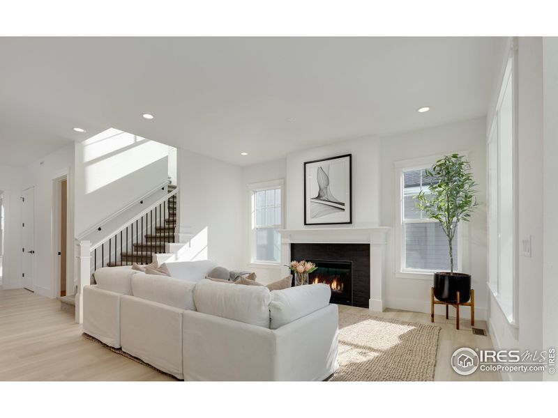 Living Room with Gas Fireplace Living Room with Gas Fireplace