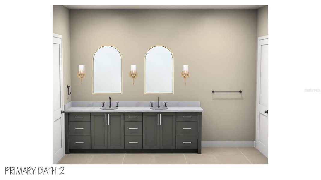 Furnished interior view inside a new home in , Orlando (Image 16).