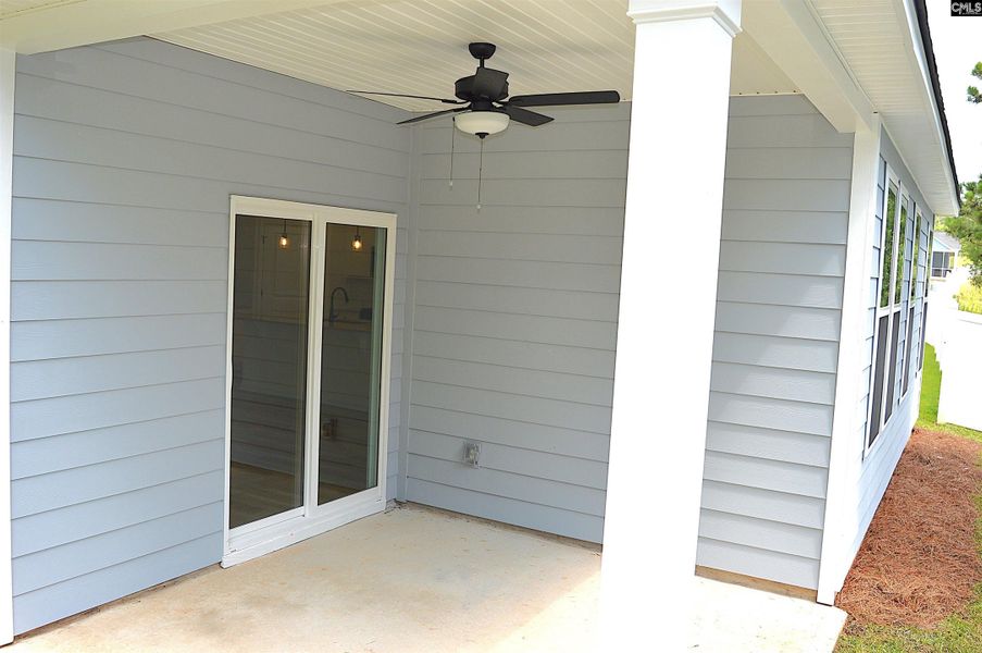 Exterior details and patio area of a home in Bickley Station, Irmo (Image 4).