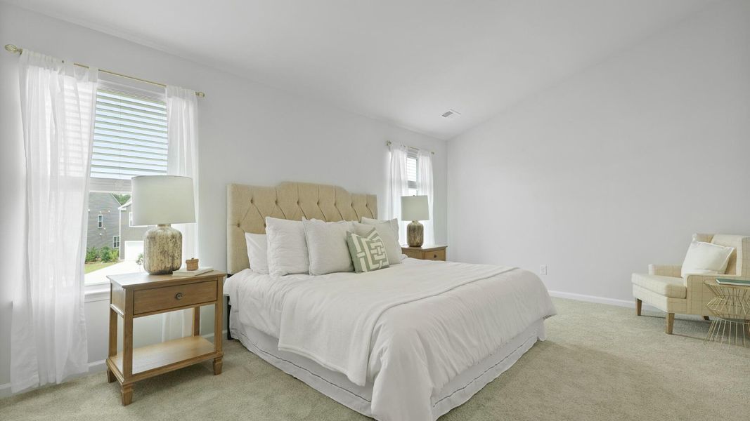 Furnished interior view inside a new home in Carolina Groves, Moncks Corner (Image 24). Furnished interior view inside a new home in Carolina Groves, Moncks Corner (Image 24).