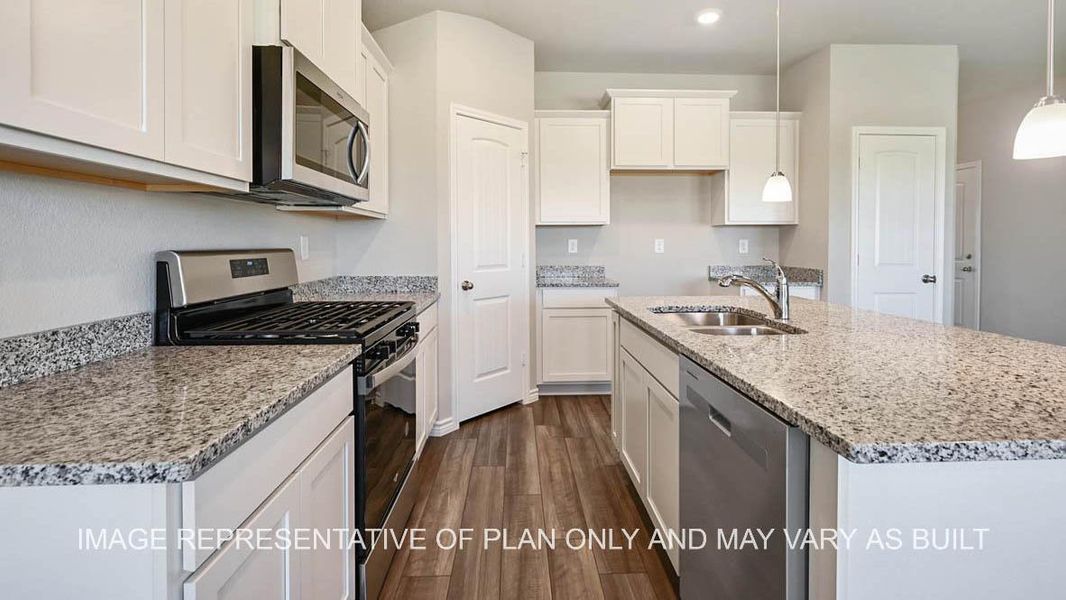 Furnished interior view inside a new home in Southern Pointe, College Station (Image 3). Furnished interior view inside a new home in Southern Pointe, College Station (Image 3).