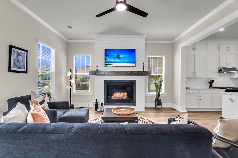 Furnished interior view inside a new home in Midtown at Nexton, Summerville (Image 44).