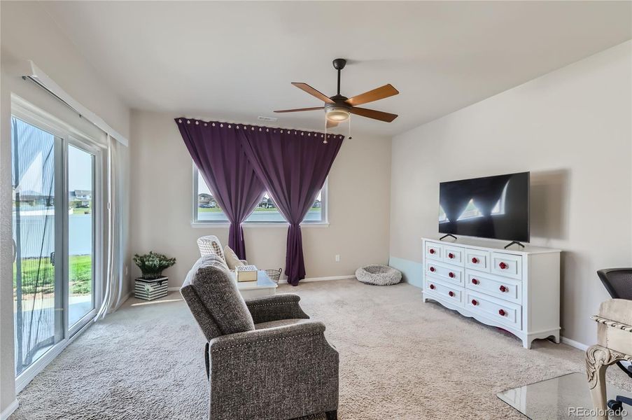 Living Room with Patio Access