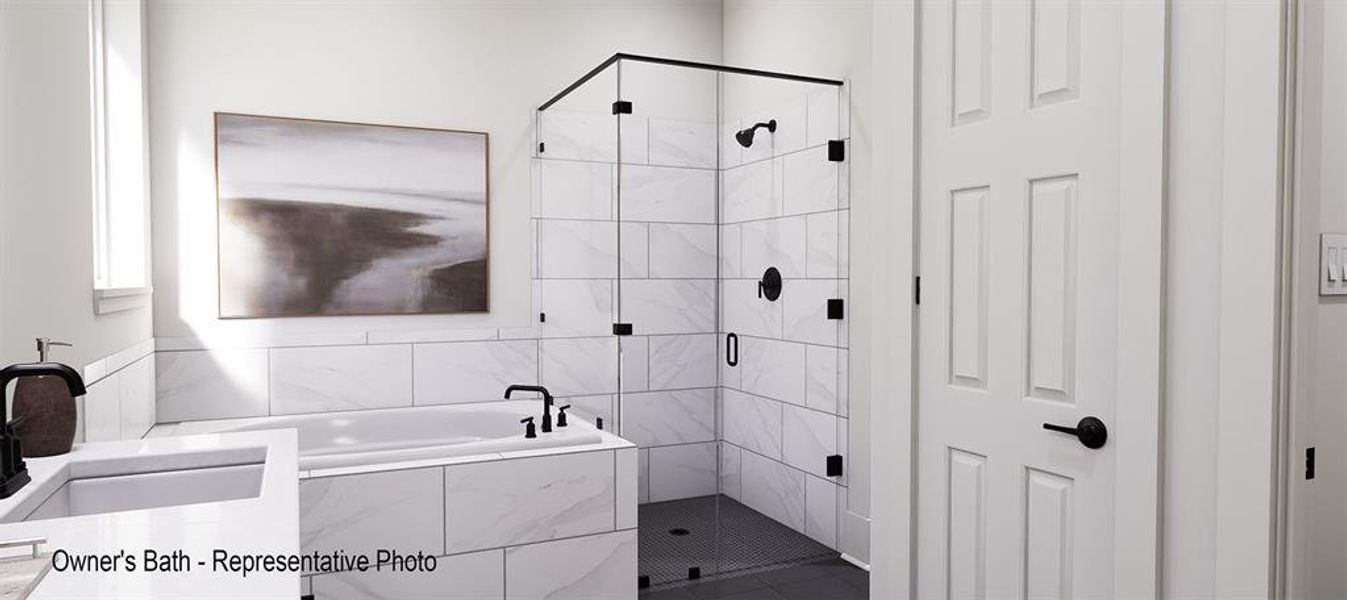 Furnished interior view inside a new home in The Highlands 40', Porter (Image 13). Furnished interior view inside a new home in The Highlands 40', Porter (Image 13).