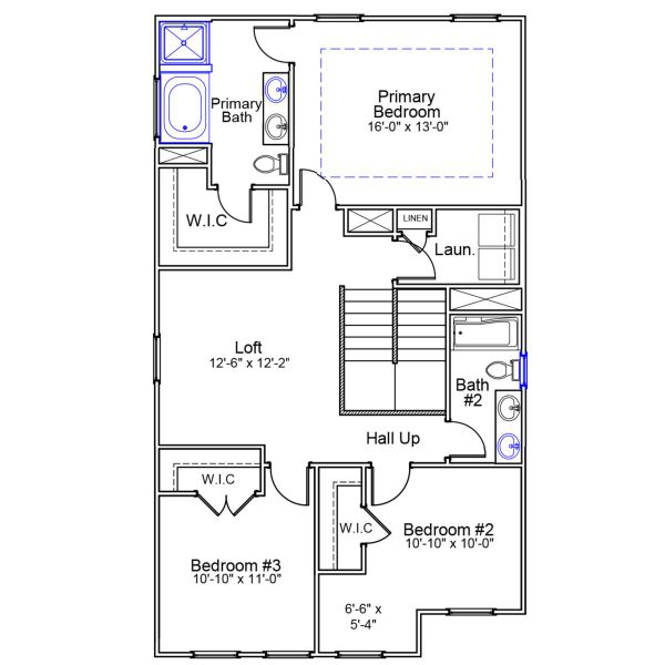 2D floor plan layout of this home in Bluefield, Lexington, SC (Image 5).