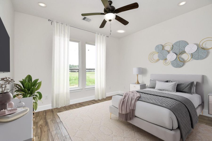 Virtually Staged Secondary Bedroom #3