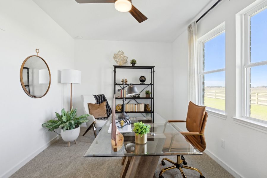 Bright home office Bright home office