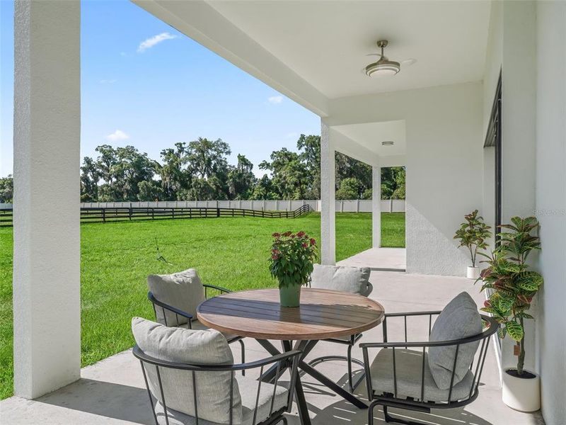 Exterior details and patio area of a home in , Ocala (Image 40).