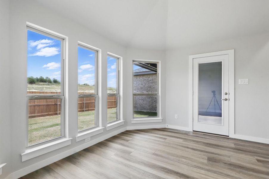 Representative unfurnished interior of a home built from the McKinley I by Cheldan Homes in Terra Vista, Springtown (Image 41).