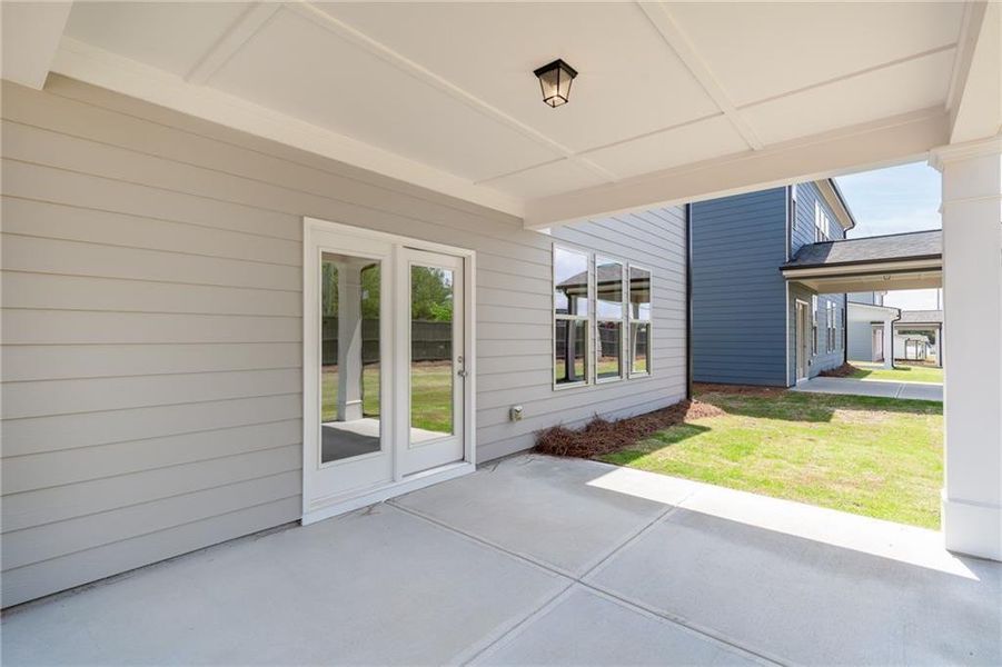 Exterior details and patio area of a home in , Buford (Image 2). Exterior details and patio area of a home in , Buford (Image 2).