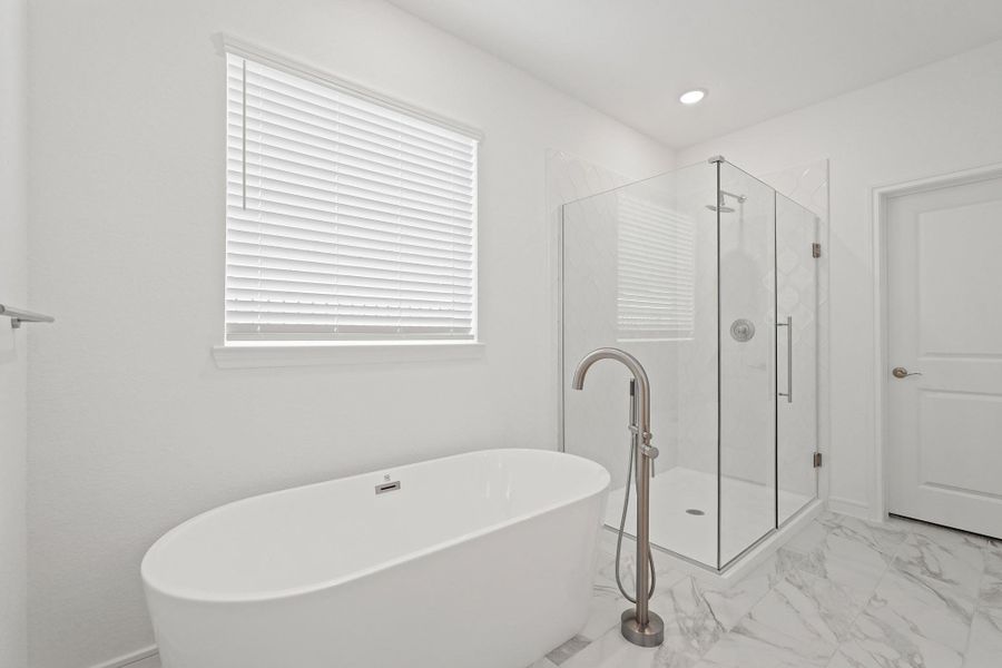Serene primary bath (*Photo not of actual home and used for illustration purposes only.) Serene primary bath (*Photo not of actual home and used for illustration purposes only.)