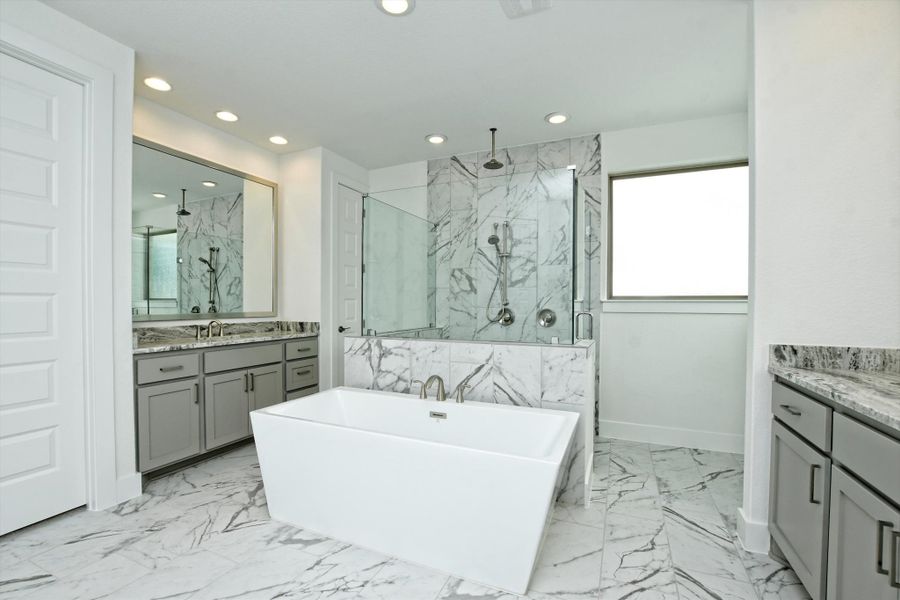 Representative furnished interior of a home built from the Madera II by Giddens Homes in Scofield Farms Estates, Georgetown (Image 280).