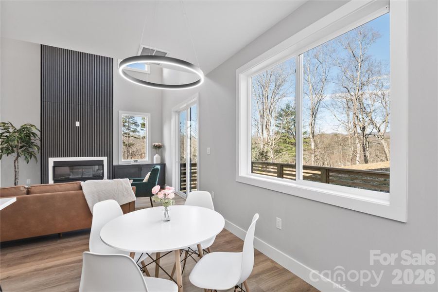 Dining Room + Living Room