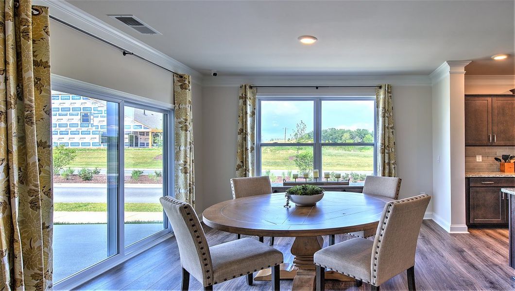 Furnished interior view inside a new home in Reserve at Tap Root Farms, Fletcher (Image 13). Furnished interior view inside a new home in Reserve at Tap Root Farms, Fletcher (Image 13).