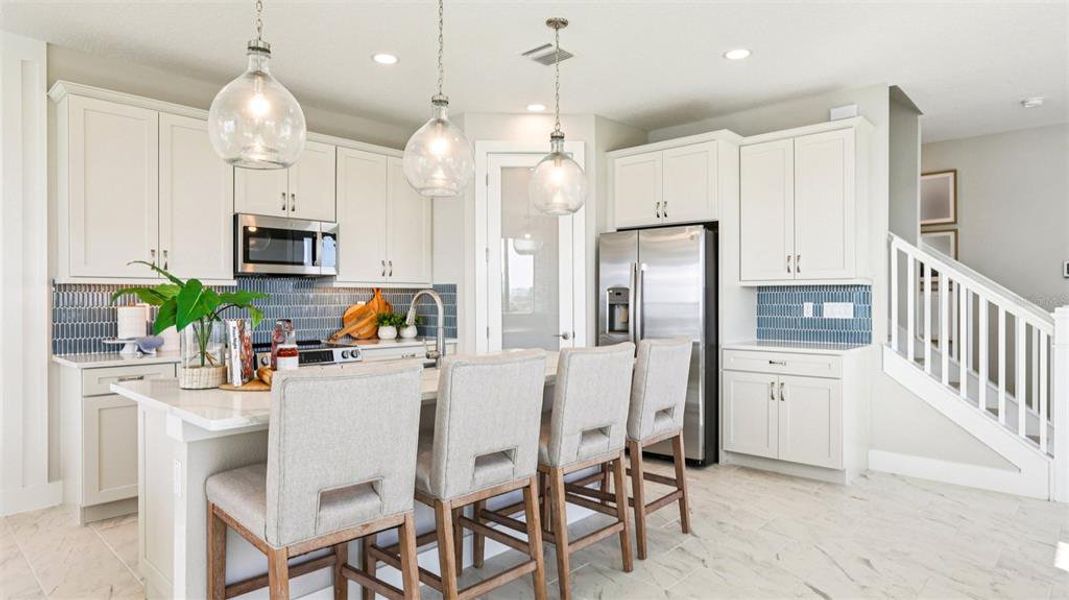 Furnished interior view inside a new home in Isla Mirada, San Antonio (Image 10).