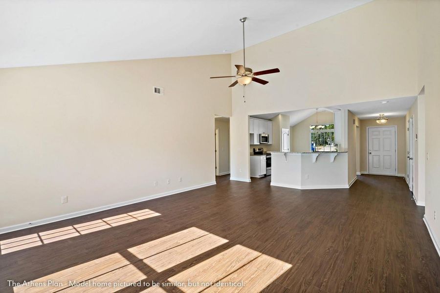 Spacious, unfurnished interior of a new home in NorthShore on the St. Marys River, Kingsland (Image 10). Spacious, unfurnished interior of a new home in NorthShore on the St. Marys River, Kingsland (Image 10).