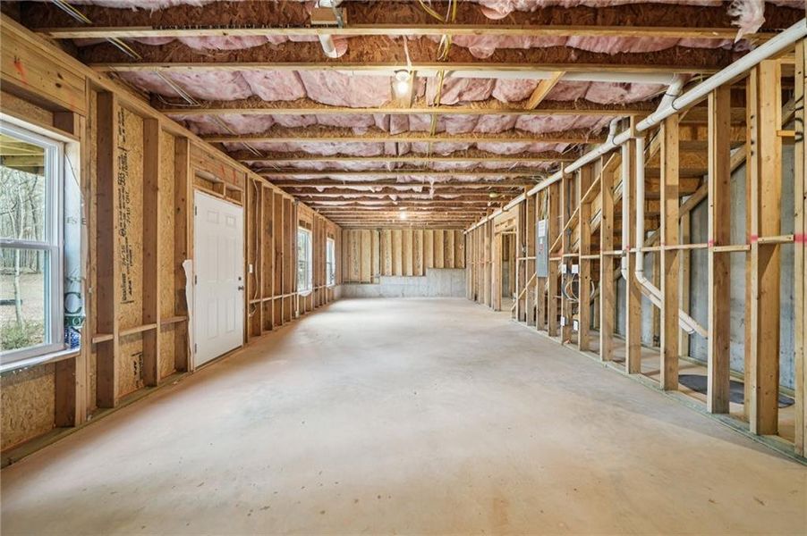 In-progress construction of a new home in Rosewood Lake Estates, Hoschton, GA (Image 56).