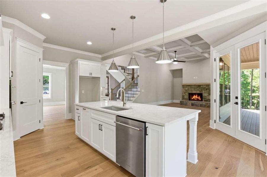 Furnished interior view inside a new home in , Clarkesville (Image 16).