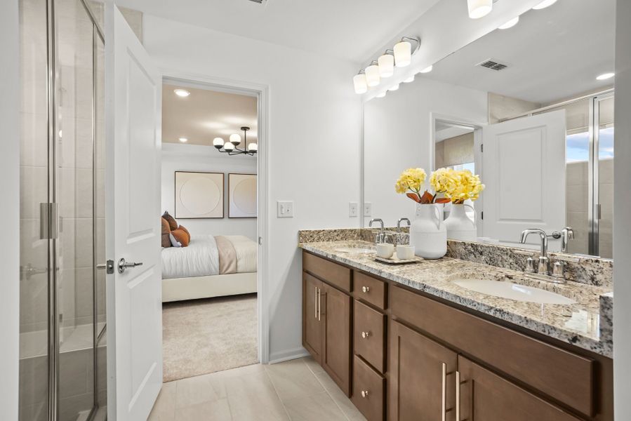 Representative furnished interior of a home built from the Austin by Pulte Homes in Cannon Run, Concord (Image 10).