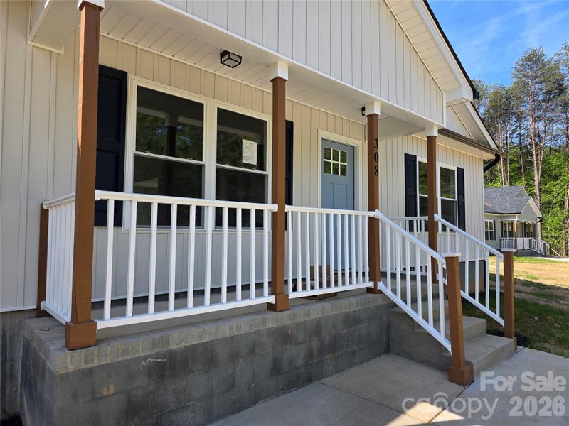Exterior details and patio area of a home in , Clover (Image 3).