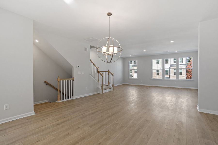 Spacious, unfurnished interior of a new home in Renaissance at White Oak, Garner (Image 24).