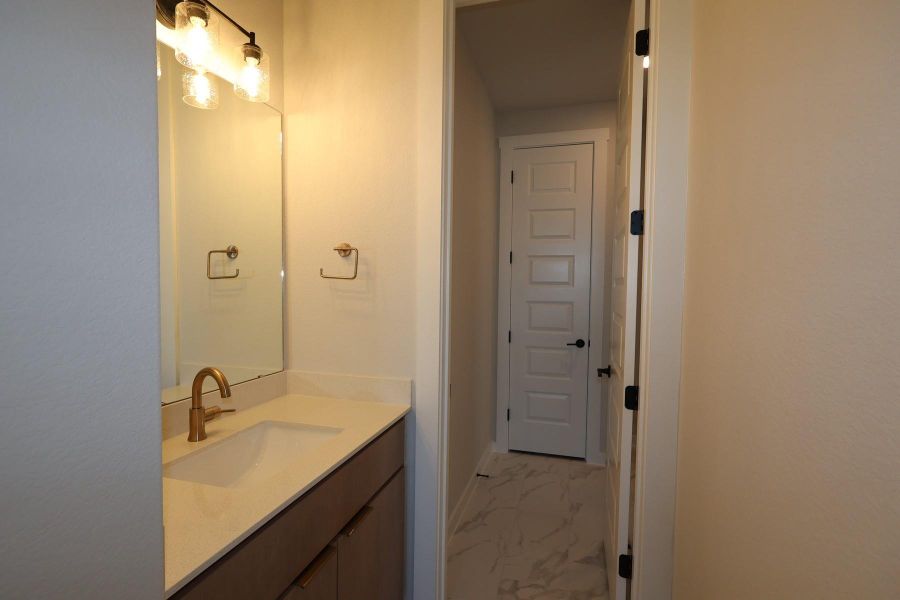 Furnished interior view inside a new home in Lariat, Liberty Hill (Image 13).