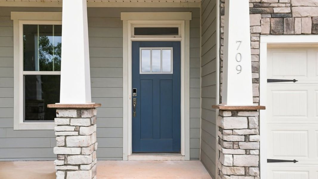 Exterior details and patio area of a home in Campbell Ridge, Piedmont (Image 3).