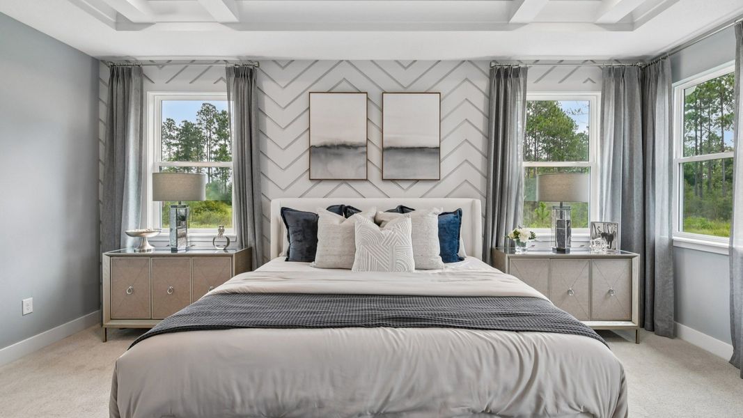 Representative furnished interior of a home built from the Marigold by DRB Homes in Ardisia Park, New Smyrna Beach (Image 47).