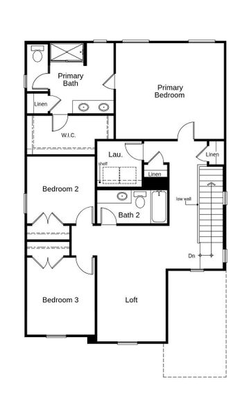 2D floor plan layout of this home in Bellina, York, SC (Image 3).