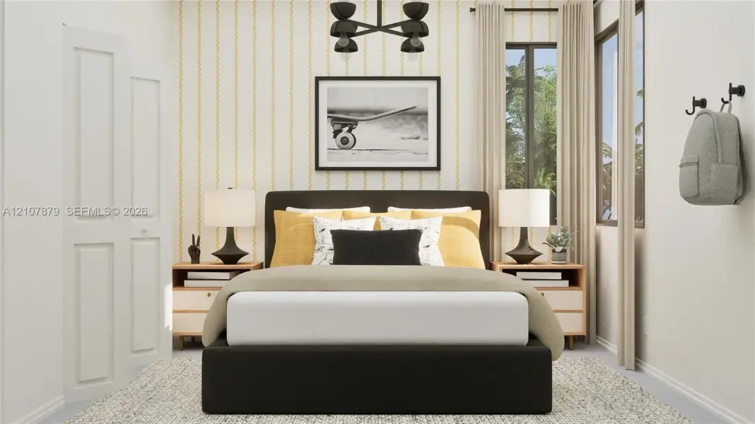 Furnished interior view inside a new home in Coral Breeze, Miami (Image 7).