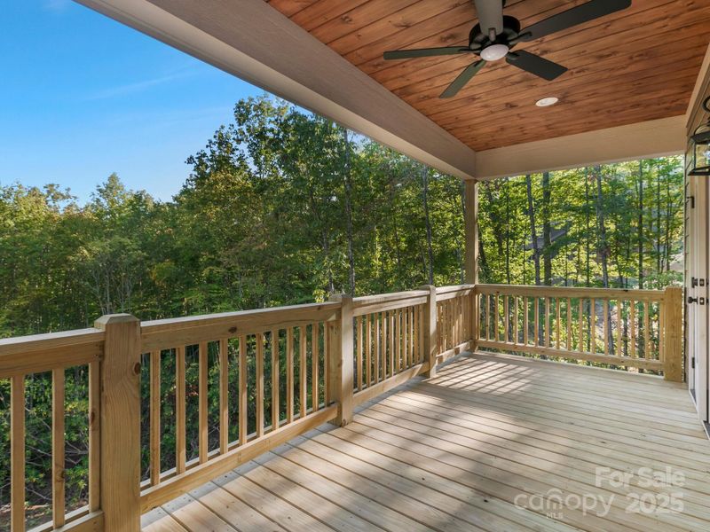 Exterior details and patio area of a home in , Black Mountain (Image 19).