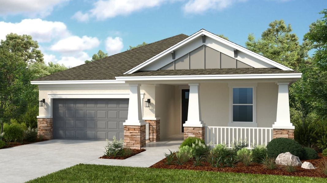 Representative exterior photo of a completed home built from the Aruba by Taylor Morrison in Windward Preserve, Cocoa, FL (Image 2). Representative exterior photo of a completed home built from the Aruba by Taylor Morrison in Windward Preserve, Cocoa, FL (Image 2).