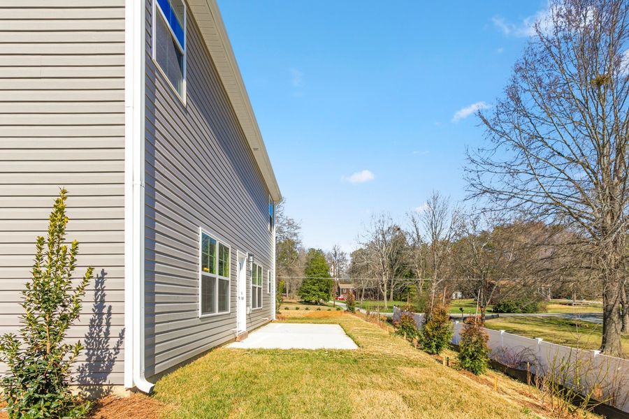 Representative exterior details of a home built from the Dayton by Keystone Homes NC in The Wilcox, Greensboro (Image 34).