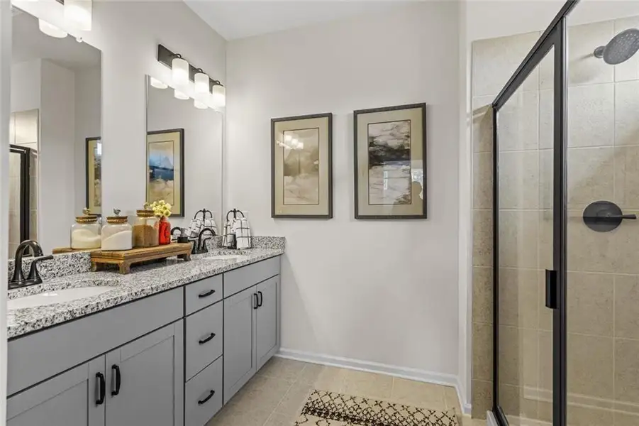 Furnished interior view inside a new home in Trinity Station, Auburn (Image 6).